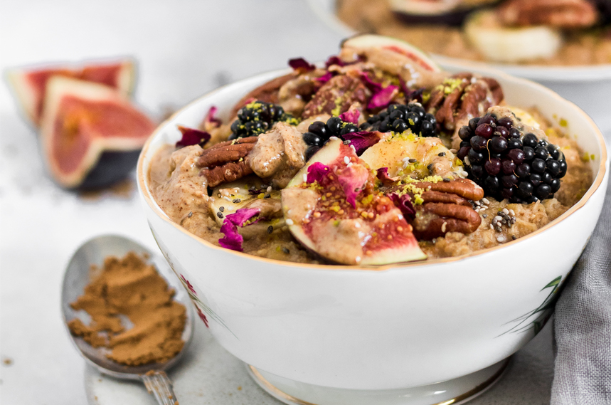 Gluten-free spiced chai porridge