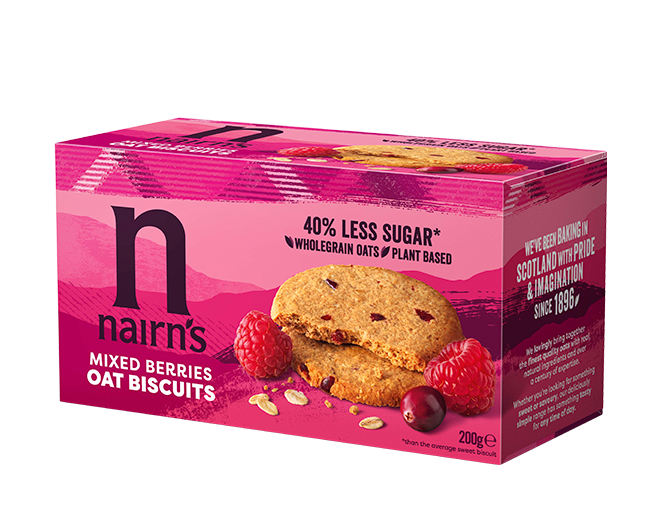 Mixed Berries Oat Biscuits >>