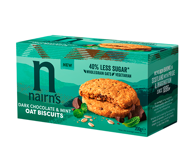 Dark Chocolate & Mint Oat Biscuits >>