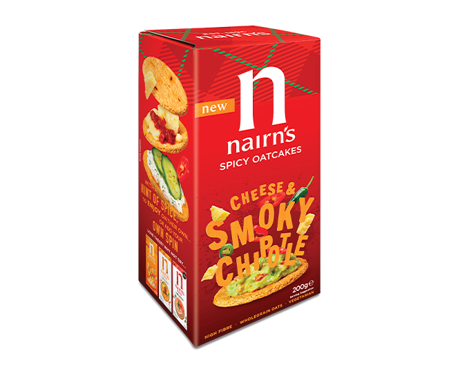 Cheese & Smoky Chipotle Spicy Oatcakes >>