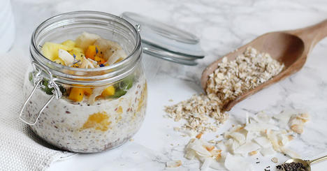 Mango And Pineapple Overnight Oats