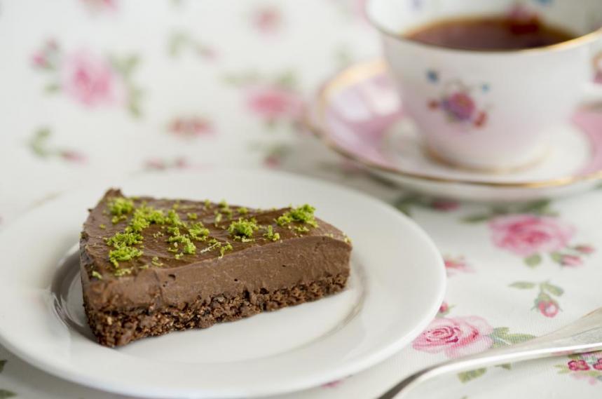 chocolate lime tart