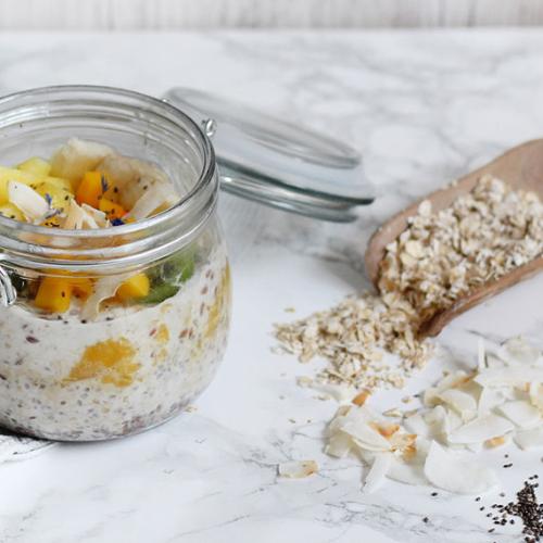 Mango And Pineapple Overnight Oats