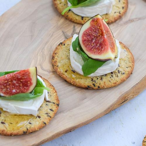 Fig, Basil & Goat's Cheese Canapés