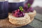 Roasted baby beetroot with horseradish cream 