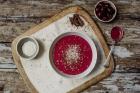 Dark Cherry and Oat Smoothie Bowl