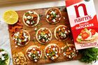 Muhammara Oatcakes with Crispy Chickpeas & Feta